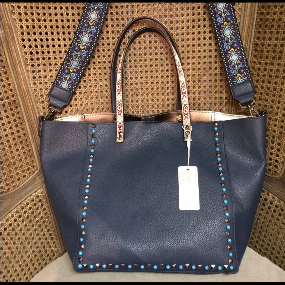 Urban expression holly vegan tote bag blue